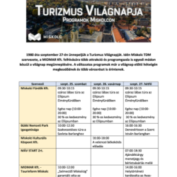 Turizmus Világnapja Miskolcon