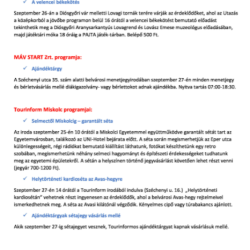 Turizmus Világnapja Miskolcon