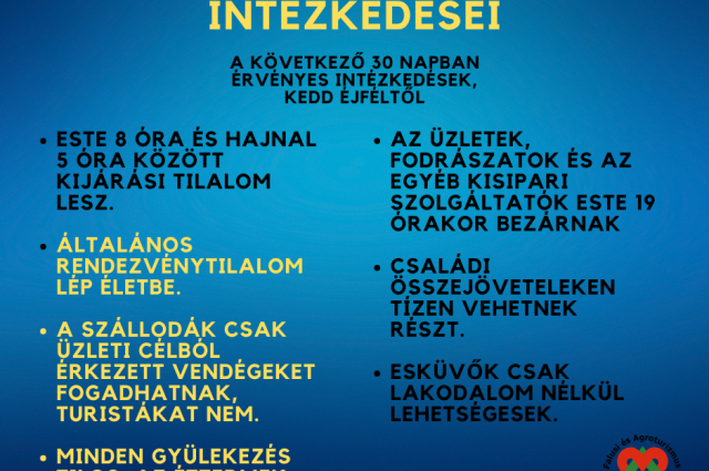 Kijárási tilalom este 8-tól, bezárnak az éttermek, kompenzáció a szállodáknak