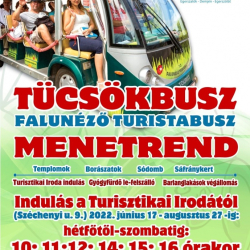 EGERSZALÓKI TÜCSÖKBUSZ 2022. FALUNÉZŐ TURISTABUSZ
