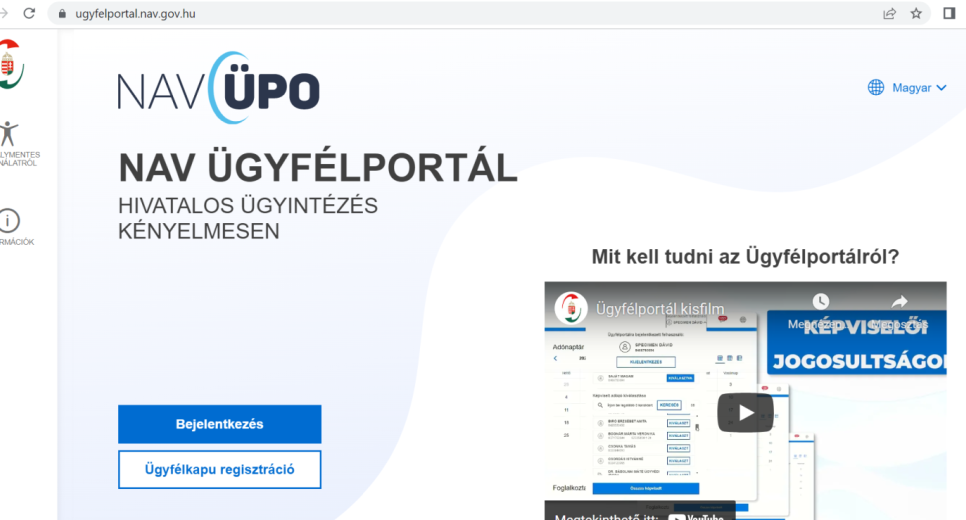 NAV: már elérhető a hivatal új ügyintéző felülete