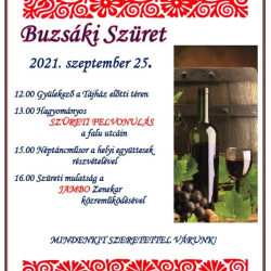 BUZSÁKI SZÜRET 2021