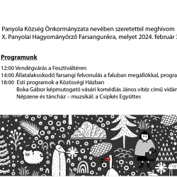 Hagyományőrző farsang Panyolán