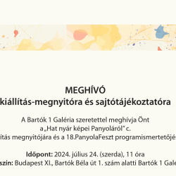 „Hat nyár képei Panyoláról” kiállítás megnyitó