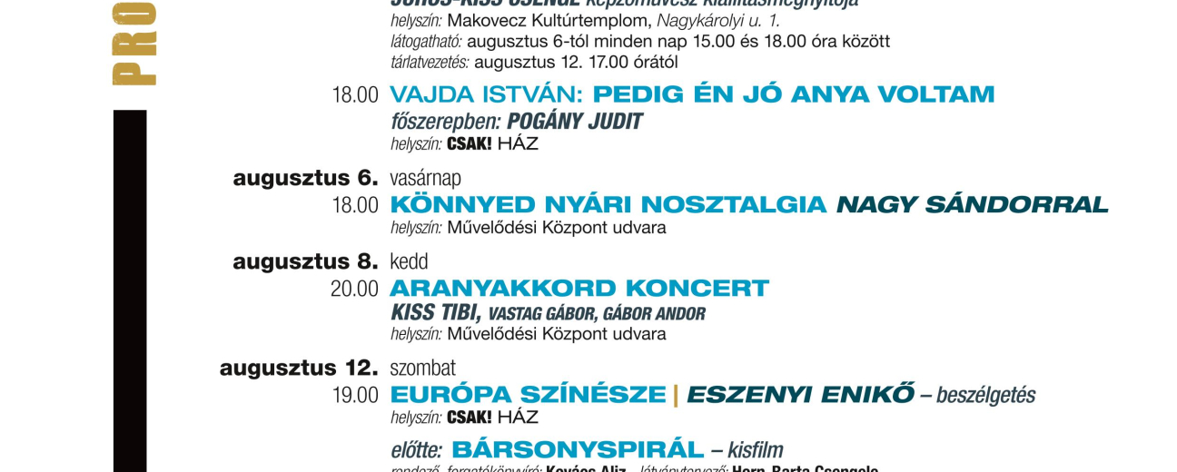 CSAK! fesztivál és workshop Csenger