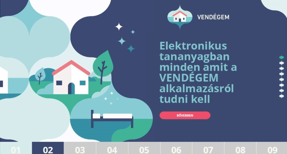 Elektronikus tananyag a VENDÉGEM alkalmazáshoz