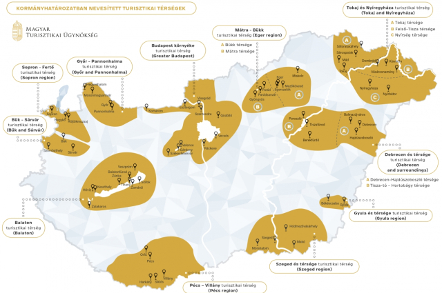 Magyarországon 11 turisztikai térséget nevesített a kormány