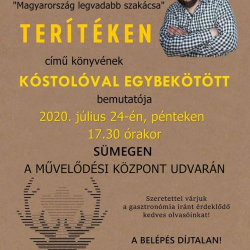 Vári Dávid (Magyarország legvadabb szakácsa) Terítéken c. könyvbemutatója a művelődési központ udvarán