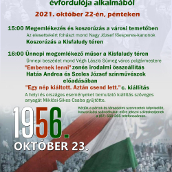 1956-os forradalom és szabadságharc megemlékezés