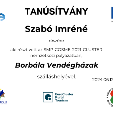 Borbála Vendégházak - Eurocluser