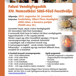 Falusi Vendégfogadók XIV. Nemzetközi Sütő-Főző Fesztiválja